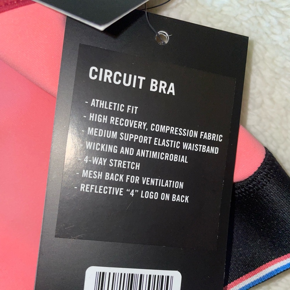 Fourlaps Circuit Sports Bra in Strawberry/Red Velvet - Picture 4 of 6